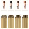 XIAOYU 4-in-1 Plastic Duckbill Shape Eyebrow Pencil Shaper for Lip Liner Eyebrow & Eyeliner Pencils, Pack of 4, Gold view 3