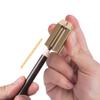 XIAOYU 4-in-1 Plastic Duckbill Shape Eyebrow Pencil Shaper for Lip Liner Eyebrow & Eyeliner Pencils, Pack of 4, Gold view 4