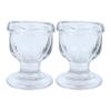 WHOLELIFEOBJECTS Glass Eye Wash Cup with Engineering Design to Fit Eyes for Effective Eye Cleansing - Eye Shaped Rim, Snug Fit Set of 2 (Transparent) view 1