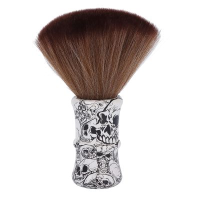Barber Brush Neck Duster, Hair Shaving Brush Soft Nylon Broken Hair Shave Brush with Wooden Handle for Men