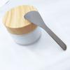 2Pcs Stainless Steel Cosmetic Spoon Spatulas Makeup Spatula Eye Cream Spoon Beauty Scoop Mini Spoon Makeup Beauty Spoons Mini Cosmetic Skincare Spatula for Home Salon, Silver view 3