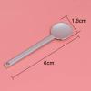 4Pcs Round Metal Cosmetic Spoon Spatulas Makeup Spatula Eye Cream Spoon Beauty Scoop Mini Spoon Makeup Beauty Spoons Mini Cosmetic Skincare Spatula for Home Salon, Golden, Silver view 3