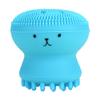 Face Cleansing Brush, Silicone Handheld Scrubber Exfoliating Grease Removal Massage Jellyfish Octopus Shaped Face Wash Brush for Women Deep Pore Cleansing(Blue) view 1