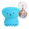 Face Cleansing Brush, Silicone Handheld Scrubber Exfoliating Grease Removal Massage Jellyfish Octopus Shaped Face Wash Brush for Women Deep Pore Cleansing(Green) view 4