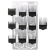 Supreme Trimmer Magnetic Guide Combs for Clippers | CMG100 Hair Clipper Guards, 10 Cutting Lengths | Black view 1