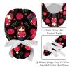 2 Pack Russia Doll Roses Adjustable Working Cap with Button,Women Cotton Working Hat Sweatband,Ponytail Pouch Tie Back Hats view 4