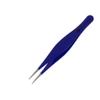 Abdul of Sialkot Pointed Tweezers,Needle Nose Tip, Sharp Precision Ingrown Hair, Surgical Pointed for Blackheads & Splinters/Best Tweezers for Eyebrows (Blue) view 1