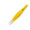 Abdul of Sialkot Pointed Tweezers,Needle Nose Tip, Sharp Precision Ingrown Hair, Surgical Pointed for Blackheads & Splinters/Best Tweezers for Eyebrows (Yellow) view 1