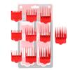 Supreme Trimmer Magnetic Guide Combs for Clippers | CMG100 Hair Clipper Guards, 10 Cutting Lengths | Red view 1