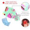 LORVIES 2 Pieces Adjustable Working Cap with Buttons and Ribbon Tie for Women Long Hair,Cupcake Ice Cream view 3