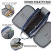 Elviros Toiletry Bag for Men, Large Travel Shaving Dopp Kit Water-resistant Bathroom Toiletries Organizer PU Leather Cosmetic Bags view 2