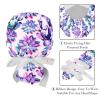 LORVIES 2 Pieces Adjustable Working Cap with Buttons and Ribbon Tie for Women Long Hair,Succulent Cactus view 4