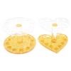 FOMIYES Makeup Brush Holder 2pcs Acrylic Nail Brush Display Holder Make- up Brush Pen Stand Rack Heart Rest Stand Display Nail Art Brush Desktop Display Holder Shelf Clear Makeup Brush Holder view 1