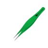 Abdul of Sialkot Pointed Tweezers,Needle Nose Tip, Sharp Precision Ingrown Hair, Surgical Pointed for Blackheads & Splinters/Best Tweezers for Eyebrows (Green) view 1