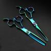 Professional Hair Cutting Shears, 6 Inch Japan Stainless Steel Professional Dresser Scissor Barber Scissors Hair Cutting (Color : Set) view 1