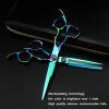 Professional Hair Cutting Shears, 6 Inch Japan Stainless Steel Professional Dresser Scissor Barber Scissors Hair Cutting (Color : Set) view 2