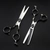 Professional Hair Cutting Shears, 6 Inch Silver Japanese Stainless Steel Thinning Cutting Barber Hair Cutter Hairdressing Scissor (Color : Set) view 1