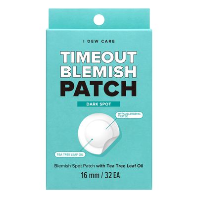 I DEW CARE Hydrocolloid Acne Pimple Patch - Timeout Blemish Dark Spot | Korean zit Patches for face and skin, Facial Stickers, Pus absorbing with Tea Tree Leaf Oil, 32 Count