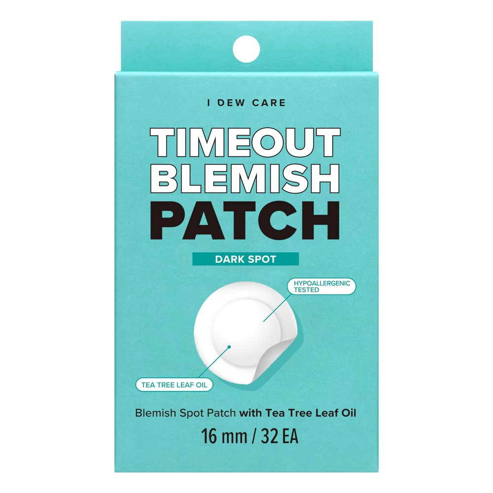 I DEW CARE Hydrocolloid Acne Pimple Patch - Timeout Blemish Dark Spot | Korean zit Patches for face and skin, Facial Stickers, Pus absorbing with Tea Tree Leaf Oil, 32 Count