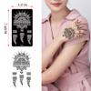 XMASIR 12 Sheets Henna Tattoo Stencils, Glitter Airbrush Hand Temporary Tattoo Stickers Indian Arabian Self Adhesive Tattoo Templates (S5-12P) view 3