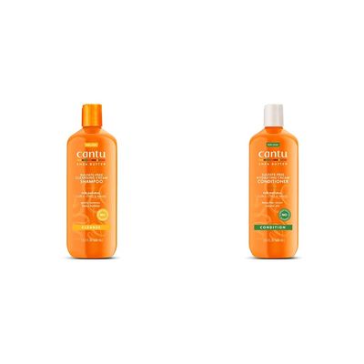 Cantu Sulfate-Free Cream Shampoo & Conditioner Bundle, 13.5 fl oz