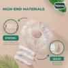 Disposable Shower Caps - 100PCS Shower Cap Tobvory Waterproof Plastic Shower Cap For Women Men For Hair - Extra Elastic Large Shower Caps For Bath, Hair Treatment, Conditioning In Home Hotel Travel view 3