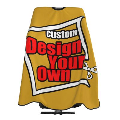 SCOCICI Personalized Barber Cape Design Salon Apron,Add Your Text Logo Photo Adjustable Hair Cutting Cape For Adult Men Women(55 X 60 Inch)