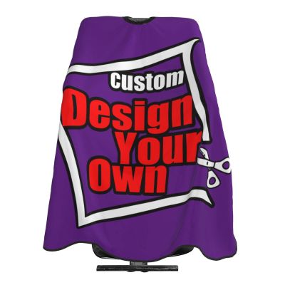 Personalized Barber Cape Personalized Your Text Photos Logo DIY Professional Hair Cutting Capes Salon Cape For Men Women Home Barbershop Salon (55"W X 66"L)