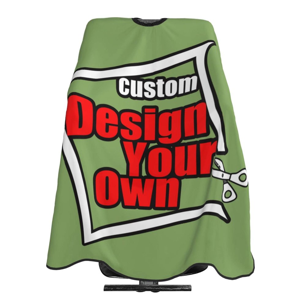 Custom Haircut Cape,Personalized Barber Hairdressing Cape By Add Your Own Picture Text,Professional Hair Cutting Capes Salon Apron For Women Men(55"X66")