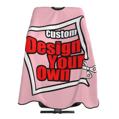 SCOCICI Customized Barber Cape Haircut Cape,Hairdressing Apron,Add Your Own Text Photo Salon Cutting Hair Gown Haircut Kit For Men Women (55" W X 66" L)
