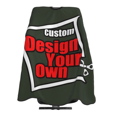 SCOCICI Customized Personalized Barber Cape Design Salon Apron,Add Your Text Logo Photo Adjustable Hair Cutting Cape For Adult Men Women(55 X 60 Inch)
