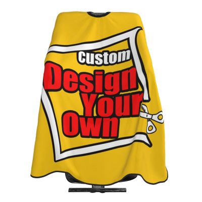 Customized Salon Cape For Adult Women Men,Personalized Photo Text Haircut Kit Salon Cape,Adjustable Aprons For Home Barbershop & Salon (55"W X 66"L)