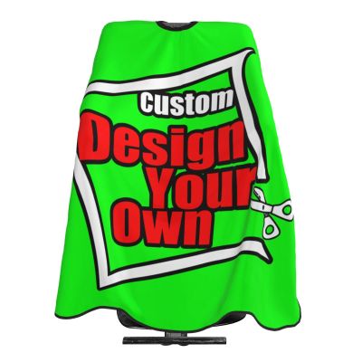 SCOCICI Customized Barber Cape For Men Personalized Professional Salon Haircut Capes Design Your Logo Photo Text Hair Cutting Cape For Home Barbershop & Salon