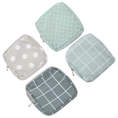 Beavorty 4Pcs Napkin Storage Bag Pouch Makeup Cosmetics Bag Travel Toiletry Bag Coin Pouch for Women Girls