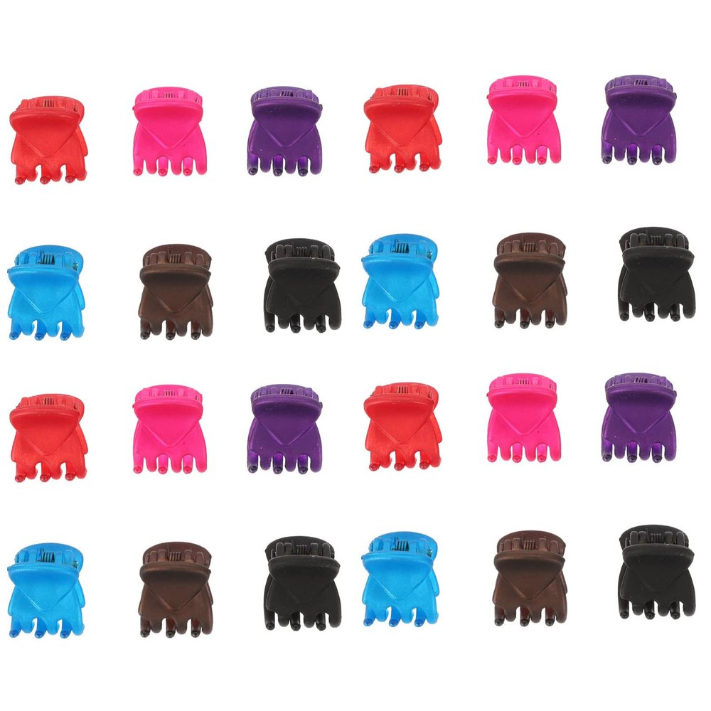 SOLUSTRE 24pcs Mini Hair Clips Decorative Small Clamps for Women Hair Accessories for Daily Wear Parties and Ceremonies
