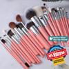 Bueart Design Makeup Brushes Set 26pcs Real Natural Goat Hair Professional labeled Foundation Face Blending Blush Concealers Eyeshadow Brush Set(26Pcs Pearl Pink) view 2