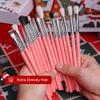 Bueart Design Makeup Brushes Set 26pcs Real Natural Goat Hair Professional labeled Foundation Face Blending Blush Concealers Eyeshadow Brush Set(26Pcs Pearl Pink) view 4