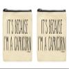 ThisWear Capricorn Astrology Gift For Men It's Because I'm A Capricorn 2-Pack Cosmetic Accessory Bags view 1