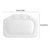 Bathtub Pillow, Soft Foam Padded Spa Bath Pillow, Ergonomic Bath Pillows for Neck Back Shoulder Support Cushion (White) view 2