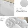 Bathtub Pillow, Soft Foam Padded Spa Bath Pillow, Ergonomic Bath Pillows for Neck Back Shoulder Support Cushion (White) view 4