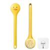 Little Yellow Eagle Bath Brush, Softer bristles, Long Handle, Suitable for Children Aged 3-12, Cleaning Sweat Stains and Beauty Bath, Wet or Dry Brush, Bath Brush (14 inch, Lemon Yellow) view 1