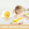 Little Yellow Eagle Bath Brush, Softer bristles, Long Handle, Suitable for Children Aged 3-12, Cleaning Sweat Stains and Beauty Bath, Wet or Dry Brush, Bath Brush (14 inch, Lemon Yellow) view 2