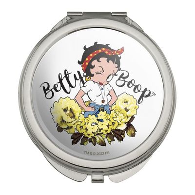 Betty Boop Sassy Flowers Compact Travel Purse Handbag Makeup Mirror