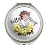 Betty Boop Sassy Flowers Compact Travel Purse Handbag Makeup Mirror view 1