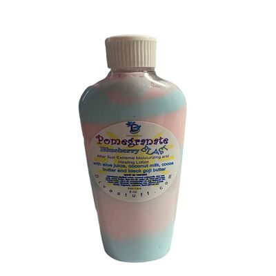 Diva Stuff After Sun Nourishing, Healing and Moisturizing Cream, No Peel, Pomegranate & Blueberry Scent, 8 oz