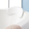 Ruilogod White Waterproof Home Spa Bath Pillow for Relaxation Experience 13 Inch x 5.5 Inch (id: 255 2cb 18d f4a d20 view 2
