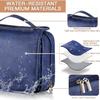 Elviros Hanging Toiletry Bag for Men Travel Essentials 3-in-1 Large Waterproof Dopp Kit PU Leather Shaving Bag with Separate Compartments for Grooming and Toiletries view 2