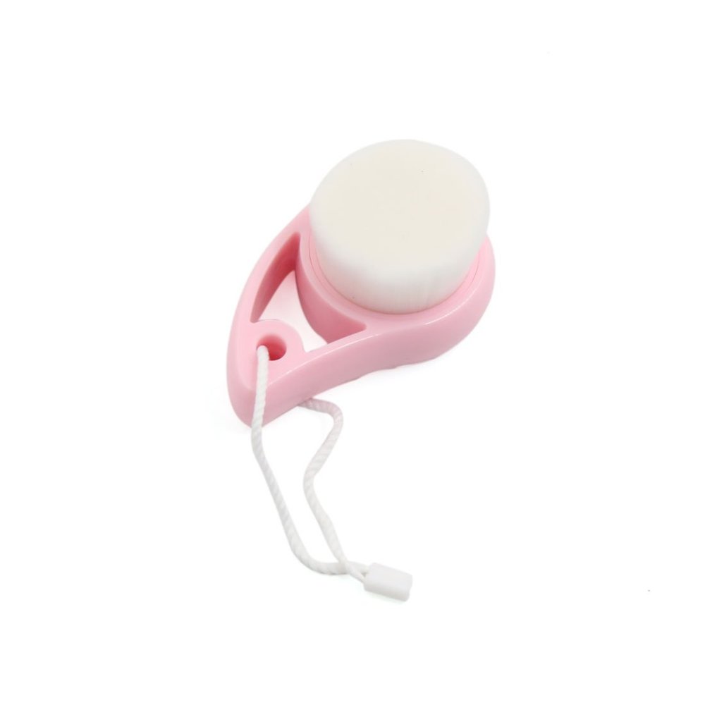 Ruilogod Pink Plastic Hollow Comma Shaped Portable Face Washing Brush Facial Care Tool (id: 28f ce3 ee1 d2a 970