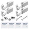 HELLWANG 2 Pack Nose Piercing + 2 Pack Ear Piercing Kit, Simple and Safe to Use, Great for Beginners (Silver) view 1