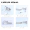 HELLWANG 2 Pack Nose Piercing + 2 Pack Ear Piercing Kit, Simple and Safe to Use, Great for Beginners (Silver) view 3